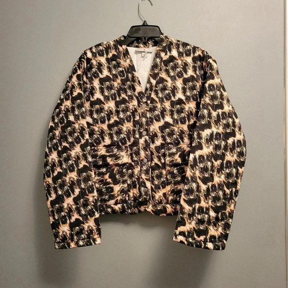 NWT Rachel Comey Animal Print Quilted Puffer Jacket - Picture 2 of 6